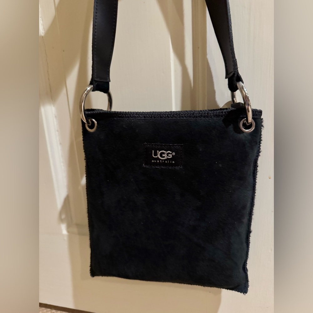 UGG Crossbody Bag - Suede with Shearling Lining